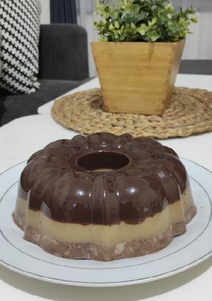 Foto resep Puding 3 rasa (Chococino Oreo)