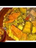 Moroccan Couscous with Meat and Vegetables