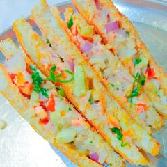 Healthy CURD VEGGIES SANDWICH A picture of Healthy CURD VEGGIES SANDWICH.