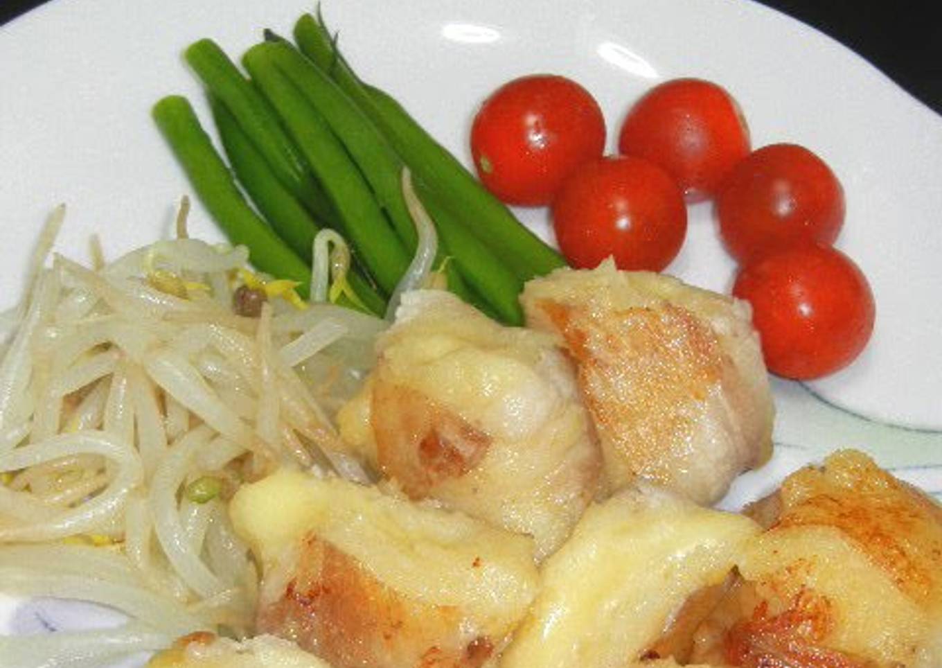 Cheesy Mashed Potato Pork Rolls