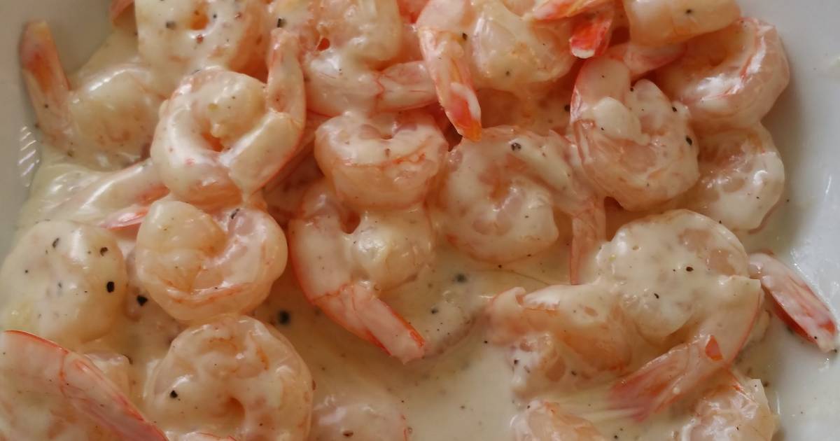 Simple shrimps in cream sauce Recipe by Shahar Cohen - Cookpad