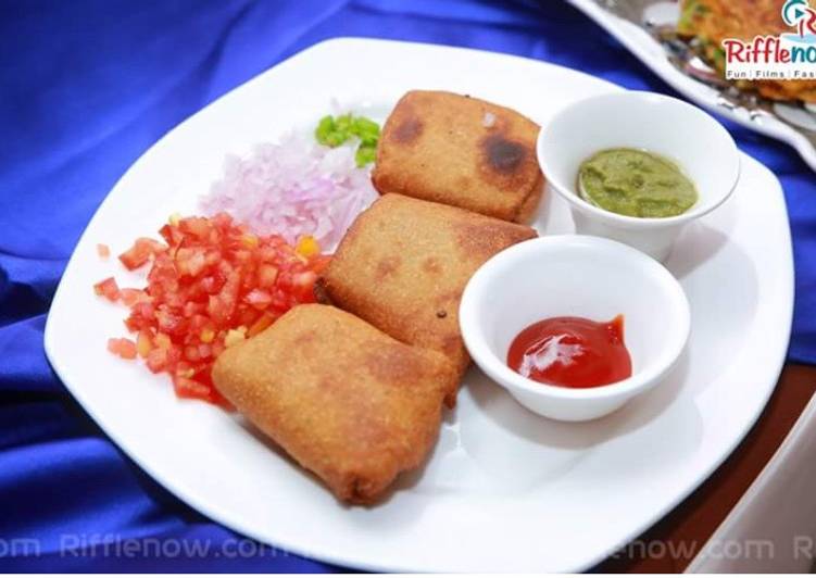 Simple Way to Make Homemade Besan veggie cheese burst pockets