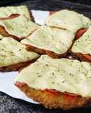 Milanesas de lomo con jamón de York y queso