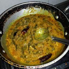 Dal tadka. Bachelor style A picture of Dal tadka. Bachelor style.