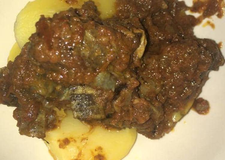 Recipe of Super Quick Homemade Sweet potatoes and gizzard stew