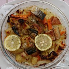 A picture of Baked Potato And Cabbage.
