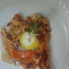 A picture of Carolina South of the border chicken breast.