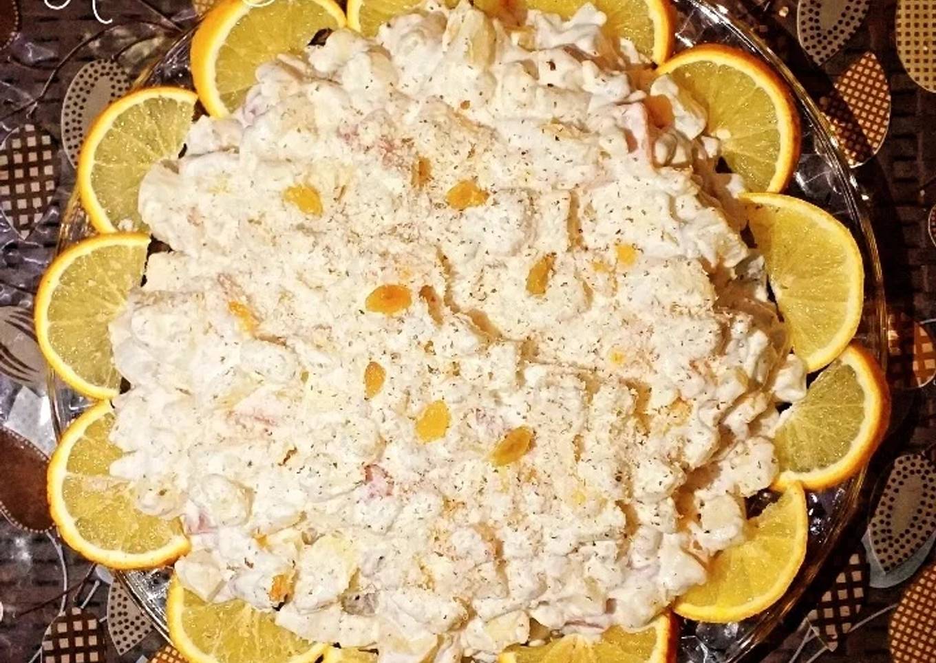 Cream fruits/Russian Salad🍎🍍🍒🥝