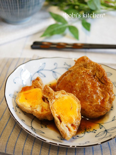 A picture of Korean-Style Simmered Egg Pouch.