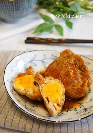 A picture of Korean-Style Simmered Egg Pouch.