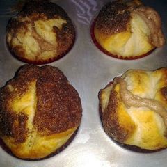 A picture of Cinnamon Stuffed Muffins.