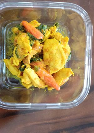 Foto resep Ayam ungkep bumbu kuning #nominyak #notepung #diet #drdama