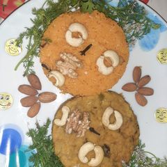 A picture of Mithe chawal and Moger.