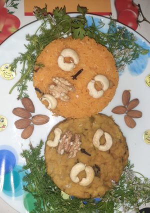 A picture of Mithe chawal and Moger.
