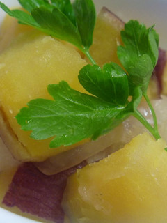 A picture of Macrobiotic Simmered Sweet Onion and Sweet Potato.