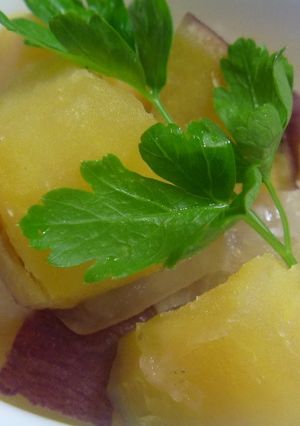 A picture of Macrobiotic Simmered Sweet Onion and Sweet Potato.