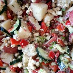 A picture of Dilled Potato Salad with Feta Cheese.