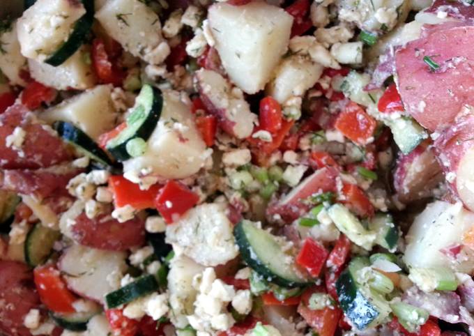Recipe of Any-night-of-the-week Dilled Potato Salad with Feta Cheese