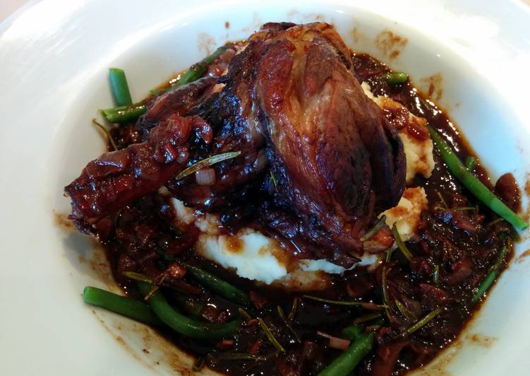 Simple Way to Make Ultimate Lamb Shanks braised in Red Wine