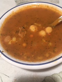 Una foto de Harira Hamra (Sopa Marroquí)