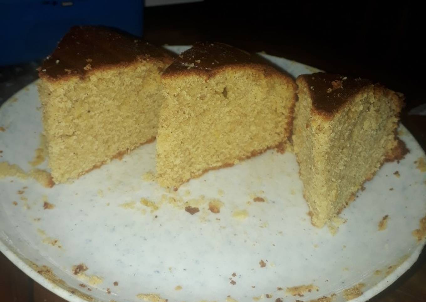 Banana cake with Lemon rind, Lemon Zest and Cinnamon