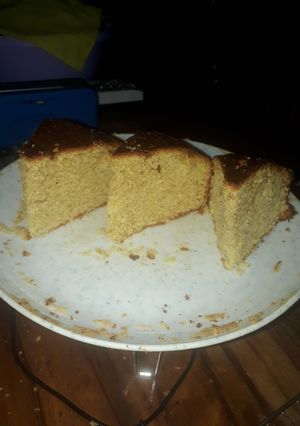 A picture of Banana cake with Lemon rind, Lemon Zest and Cinnamon.