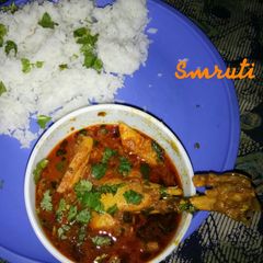 A picture of Dhaba style chicken curry.