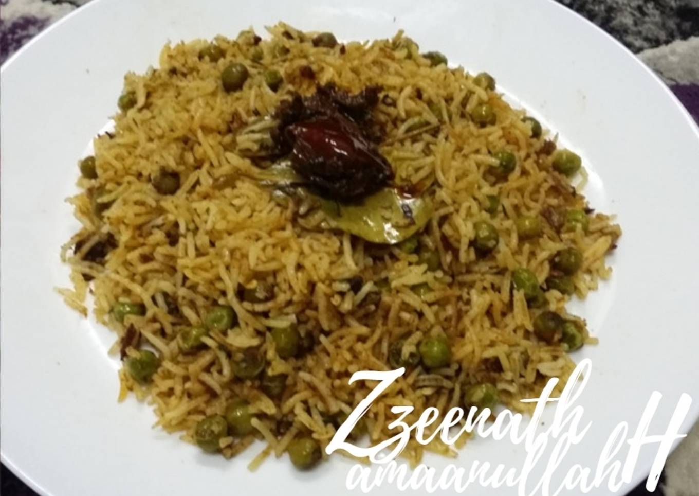 Sambar Masala and Green Peas Rice