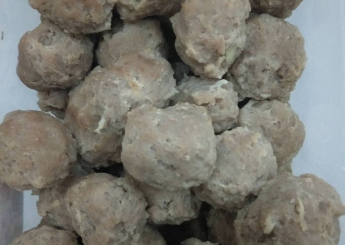 Bakso sapi kenyal, enak, lembut
