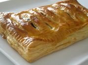A picture of puff pastry fruit