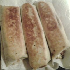 A picture of Chili cheese burritos.