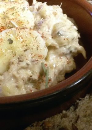 A picture of Sig's Smoked Makerel and Banana Spread.