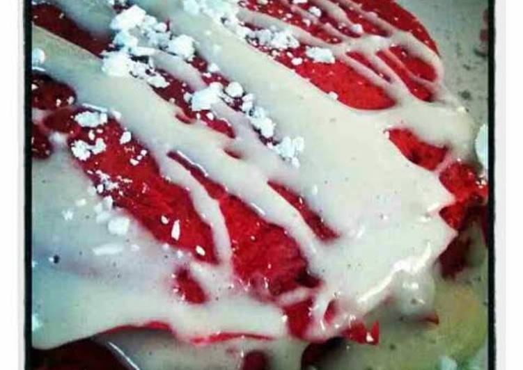 Recipe of Perfect Red Velvet Pancakes (Recipe courtesy of Divas Can Cook)