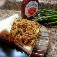 A picture of Crockpot Bar B Que Chicken.