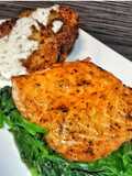 Salmon with Spicy Maple Brown Sugar Glaze