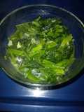 Tumis bayam jepang (horenzo)