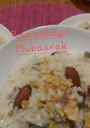 A picture of Kheer (Rice Pudding).