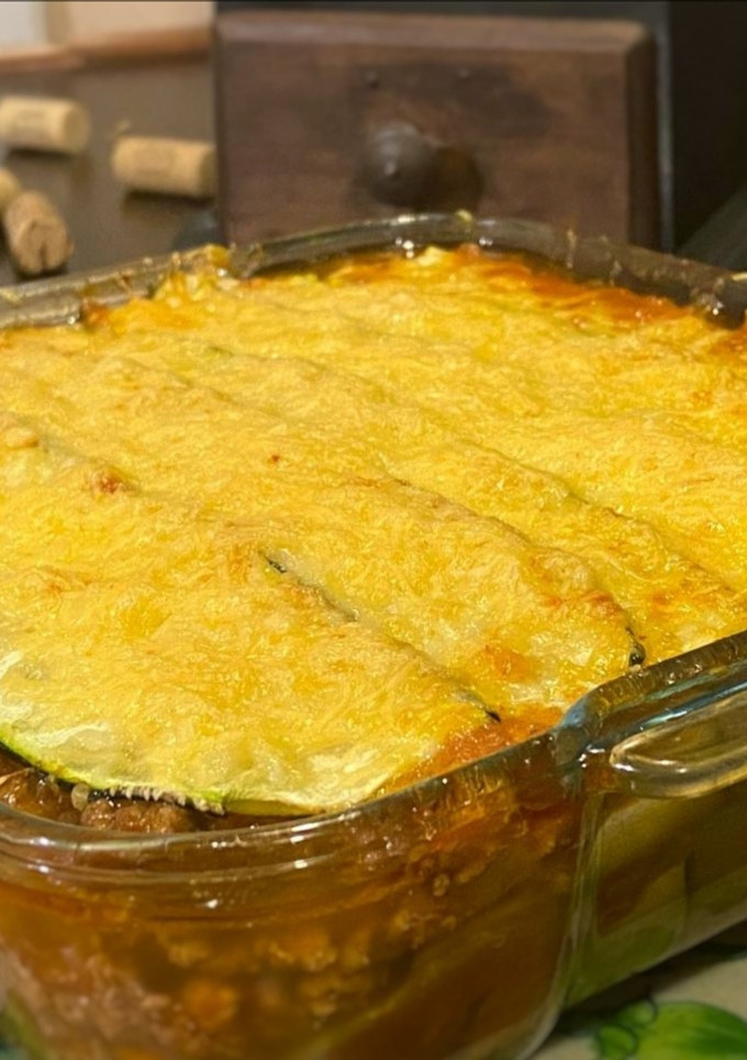 Una foto de Lasaña de calabacín con carne picada