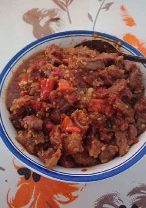 Foto resep Oseng mercon daging sapi