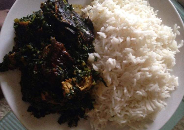 Recipe of Super Quick Homemade BASMATI RICE with local vegetable sauce