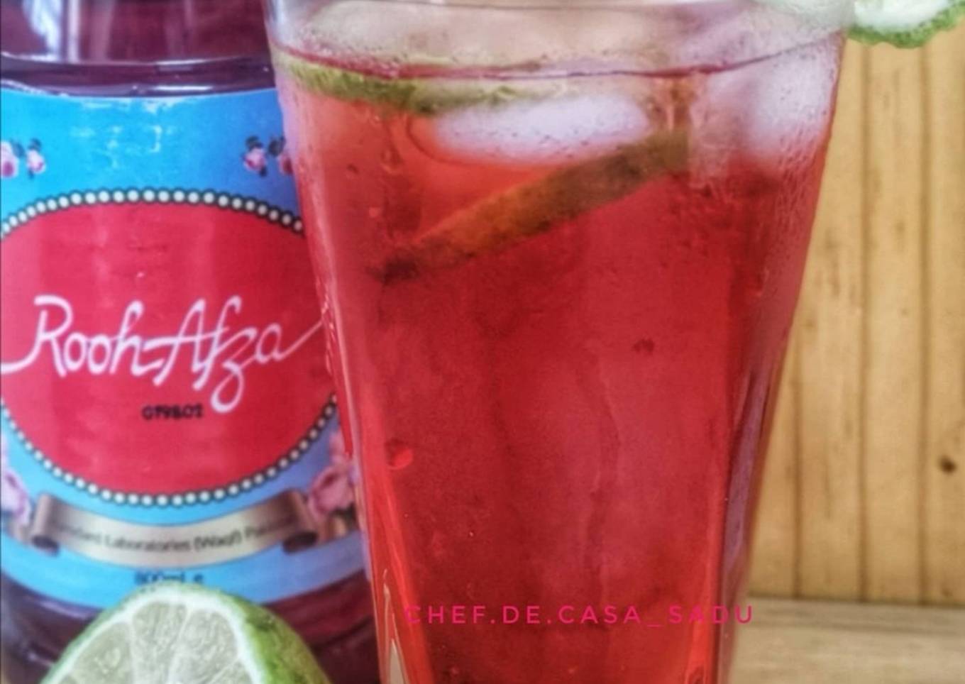 Roohafza with lemon