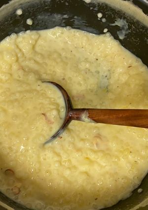 A picture of Sabudana kheer.