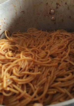 A picture of Simple jollof spagetti.