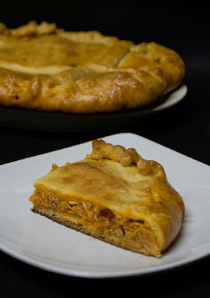 Una foto de Empanada de pollo al curry