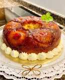 Pastel con piña y coco. (Cake with pineapple and coconut)