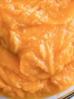 Una foto de Puré de calabaza tostada