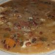 Sopa de porotos con queso
