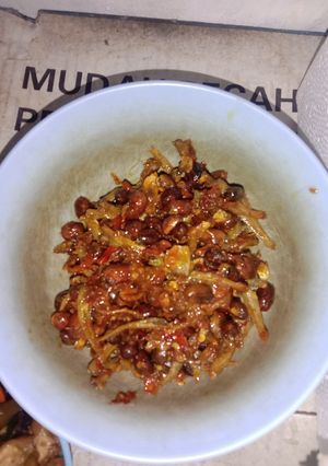 Foto resep Teri kacang gula merah