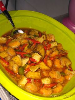 Foto resep Udang Saus Tiram Tahu