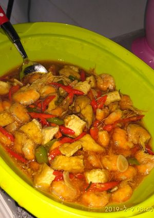Foto resep Udang Saus Tiram Tahu